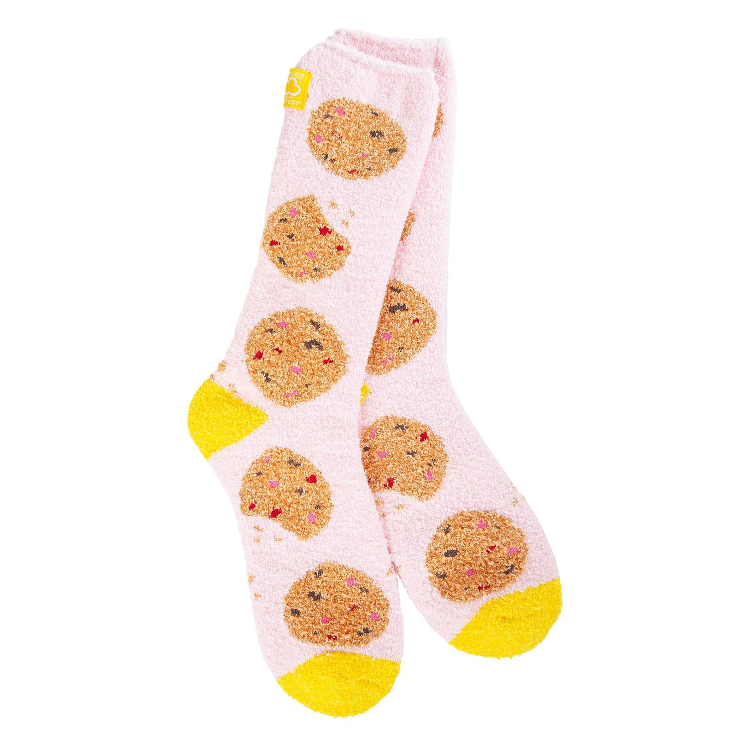 Cozy Spring Crew Socks, Color: Cookie Crumble
