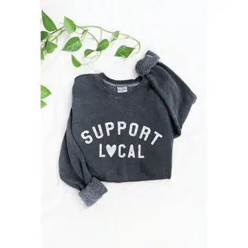 Support Local, Color: Black, Size: SM