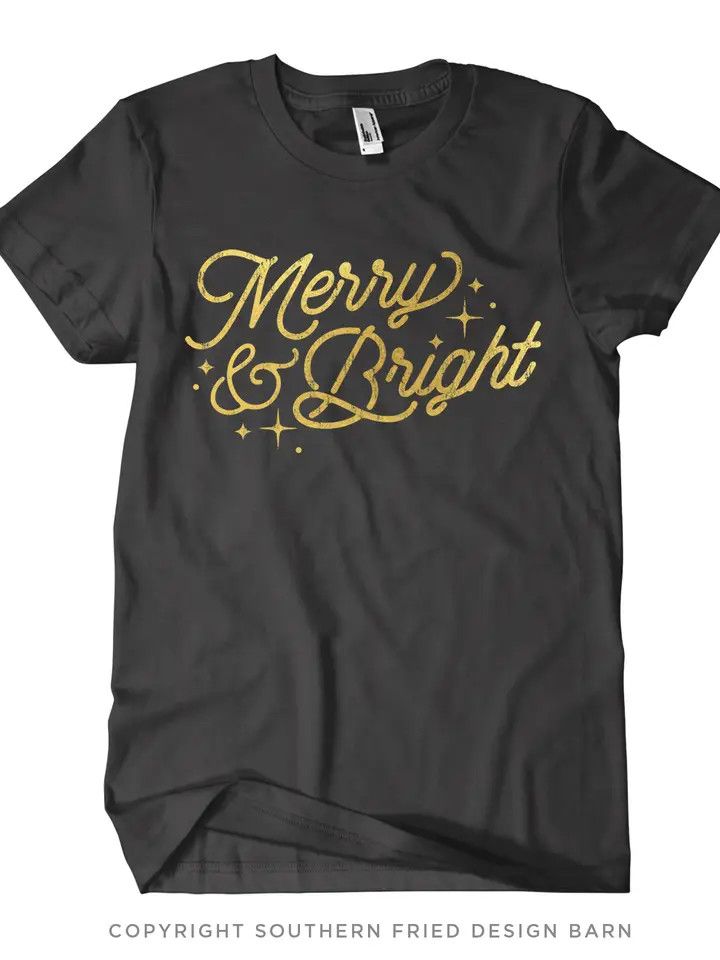 Merry &amp; Bright Tee, Size: SM