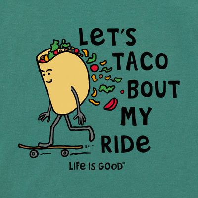Let’s Taco Bout Kids Spruce Green Crusher Tee by Life is Good