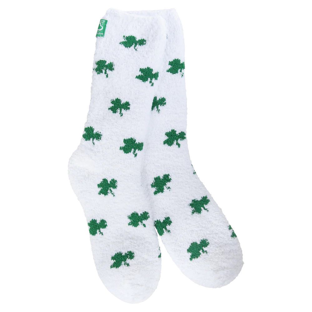 Holiday St. Patricks Cozy Crew Socks, Color: Clover