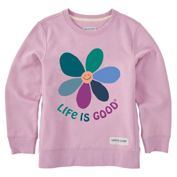 Simply True Kids Crew Happy Daisy by Life is Good, Size: XS