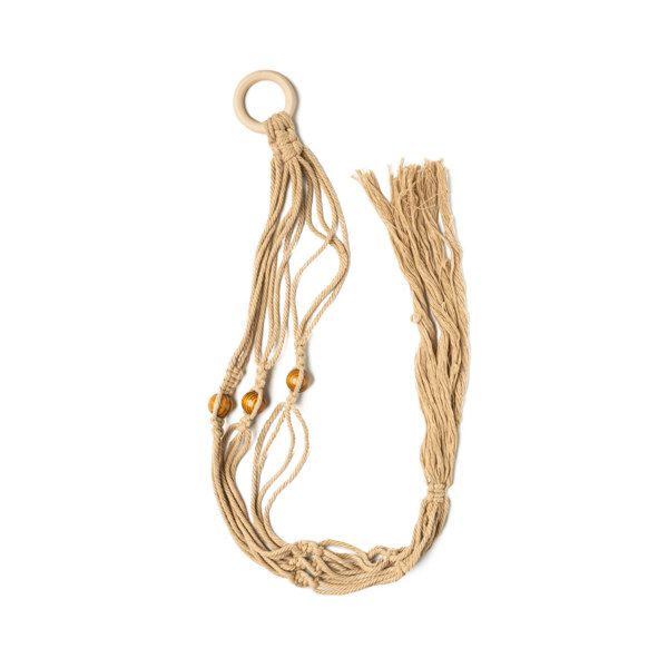 Let’s Hang Macrame Plant Hanger, Color: Natural