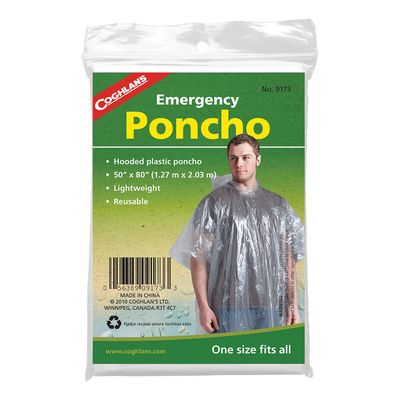 Emergency Poncho - Clear