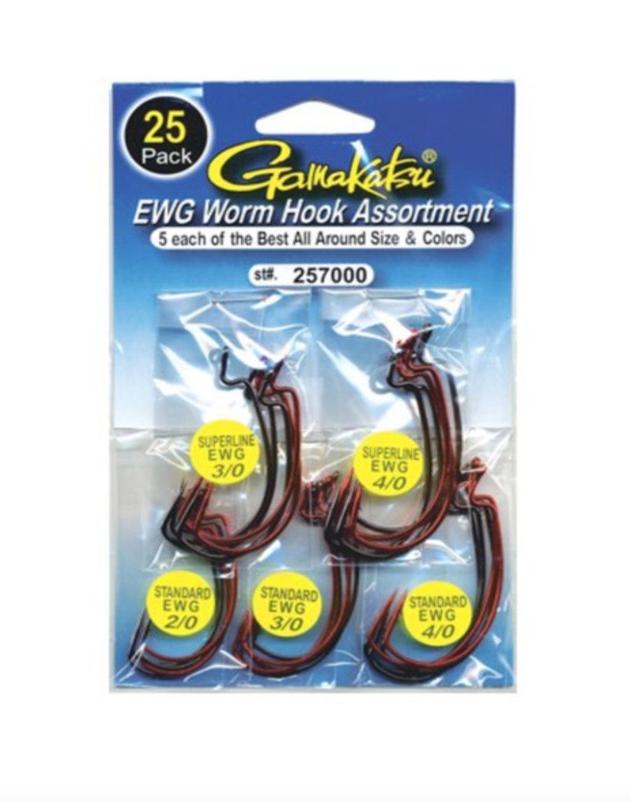 Gamakatsu Ewg Worm Assort. 25pk