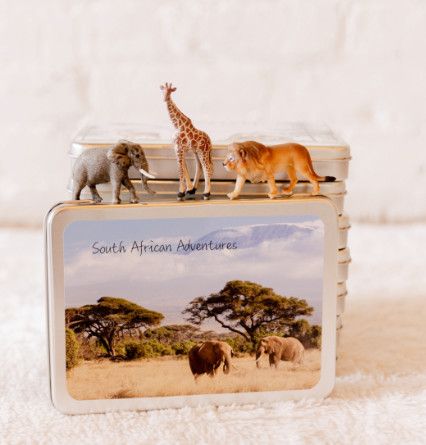 Large Safari Magnetic Animal Tin