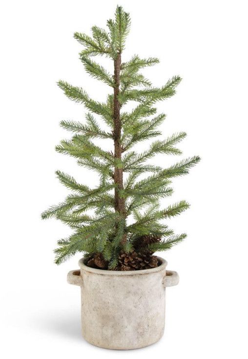 Pine Tree in Rustic Crock 30”