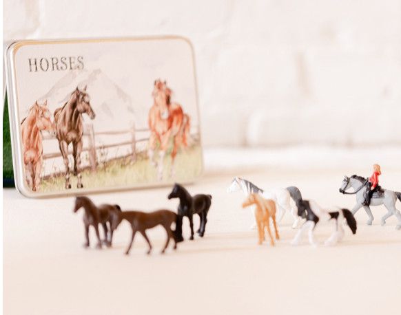 Horse Magnetic Animal Tin