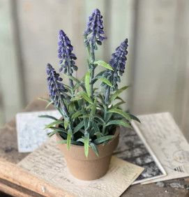Mountain Bells Pot Purple 9”