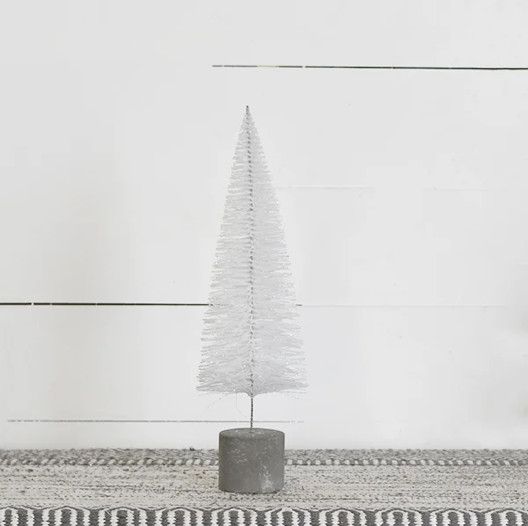 White Metal Tree 15.75&quot;