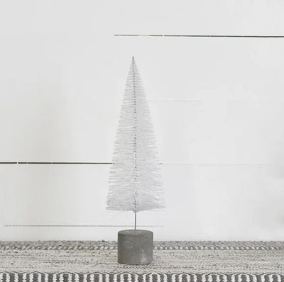 White Metal Tree 15.75&quot;