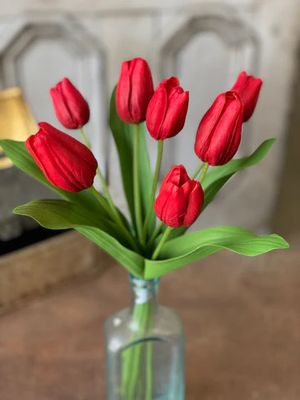 Tulip Time 14.5” Red