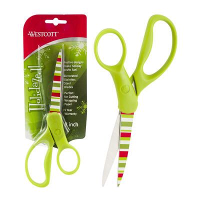 Green Stripes Holiday Scissors
