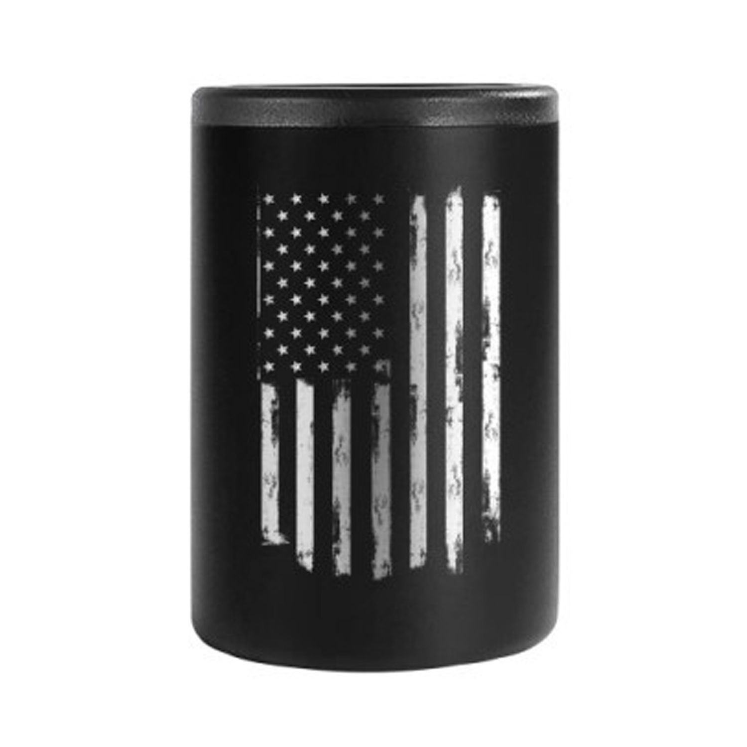 USA Flag SS Can Cooler - Assorted Colors