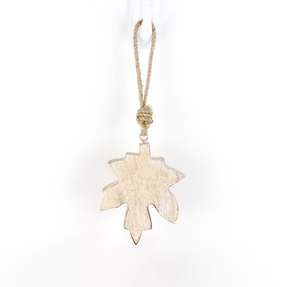 Clearance - Leaf Cutout Ornament Natural