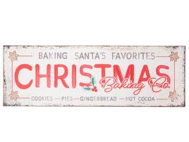 Oversized Antique Christmas Baking Co. Wall Decor