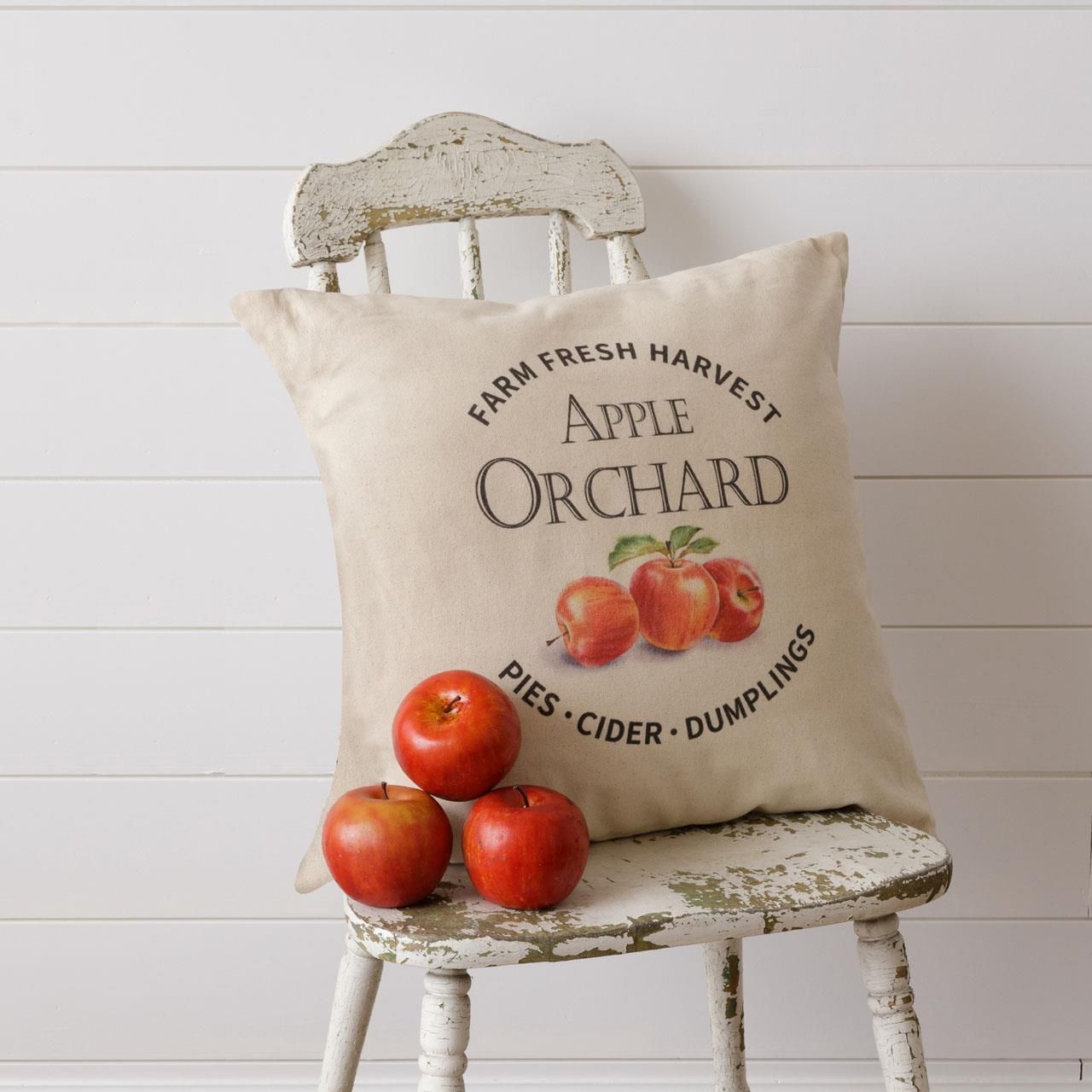 Apple Orchard Pillow 18”