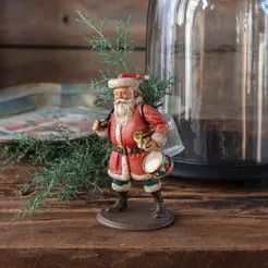 Clearance - Santa Bearing Gifts Flower Holder