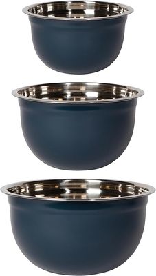 Matte Steel Ink Mixing Bowls Set of 3