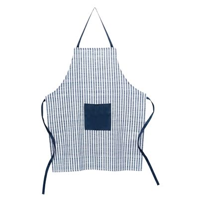 Blue Stripe Apron Polyester