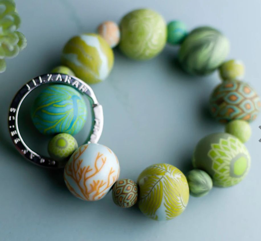 Keychain Wrist, Color: Botanical Green