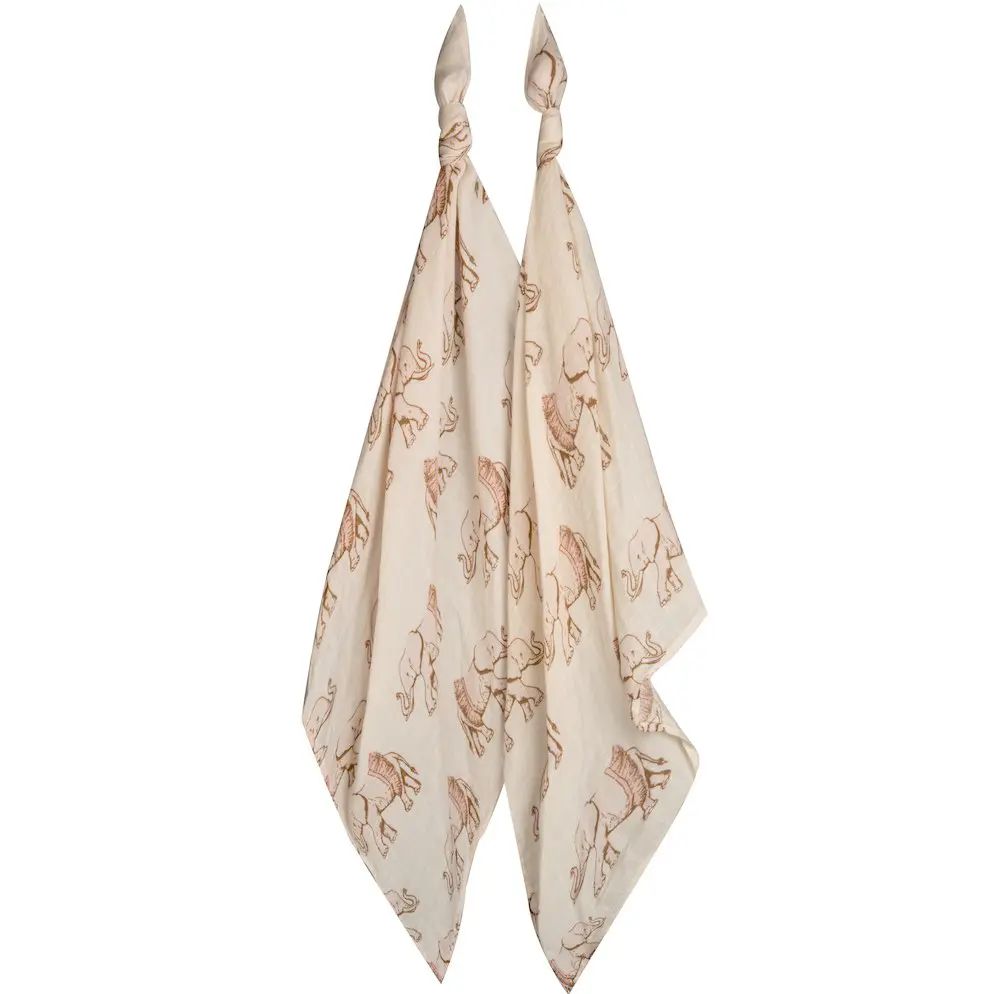Bamboo Burp Cloth Set of 2, Style: Tutu Elephant