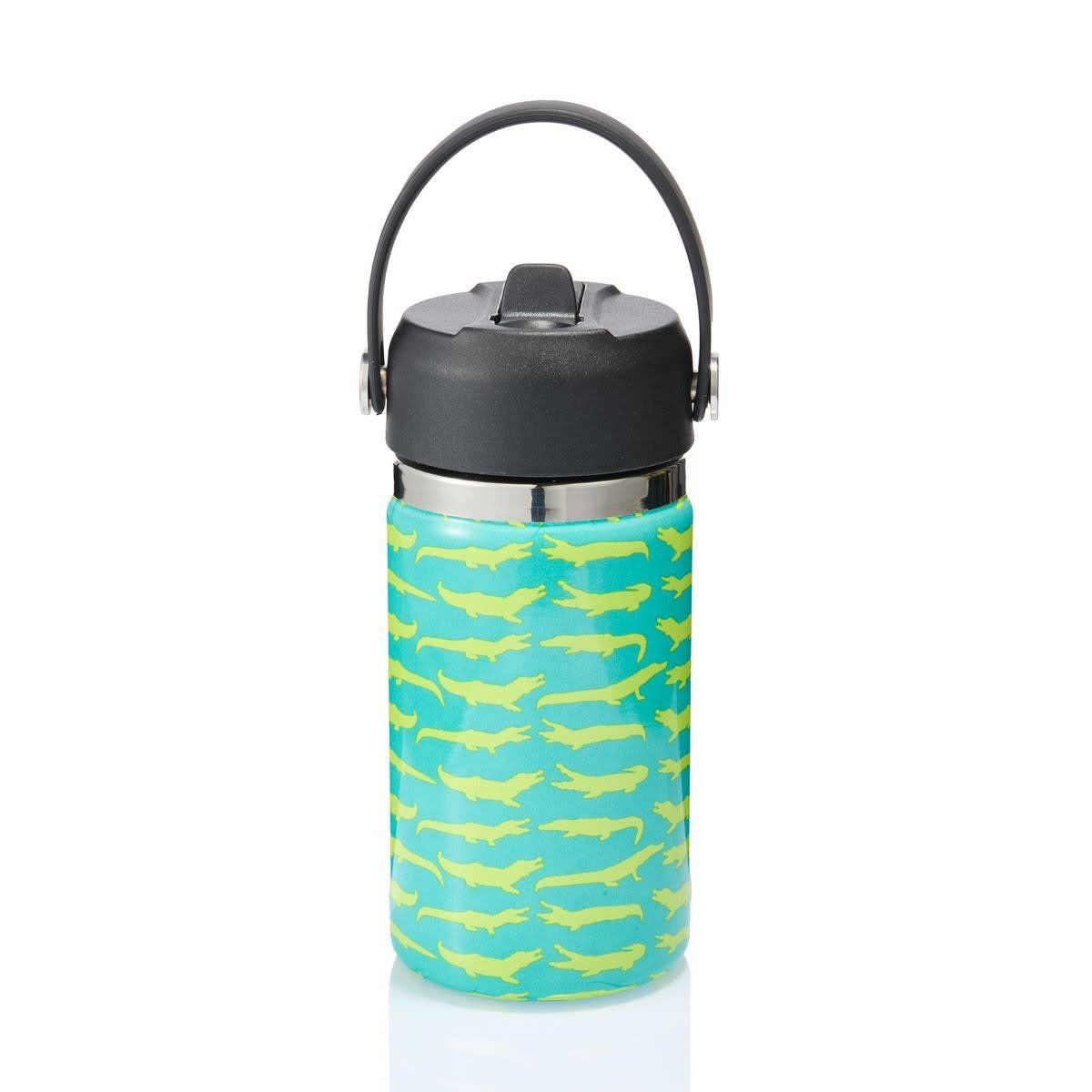 Bottle with Straw Kids 12 oz, Style: Crocodile Rock