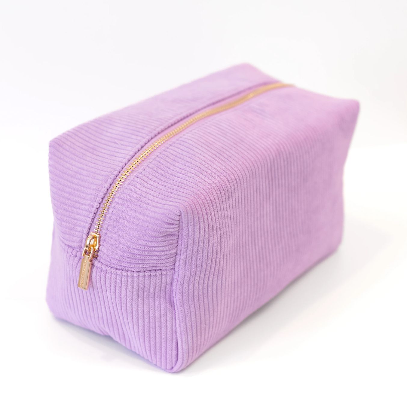 Corduroy Cosmetic Pouch, Color: Lilac