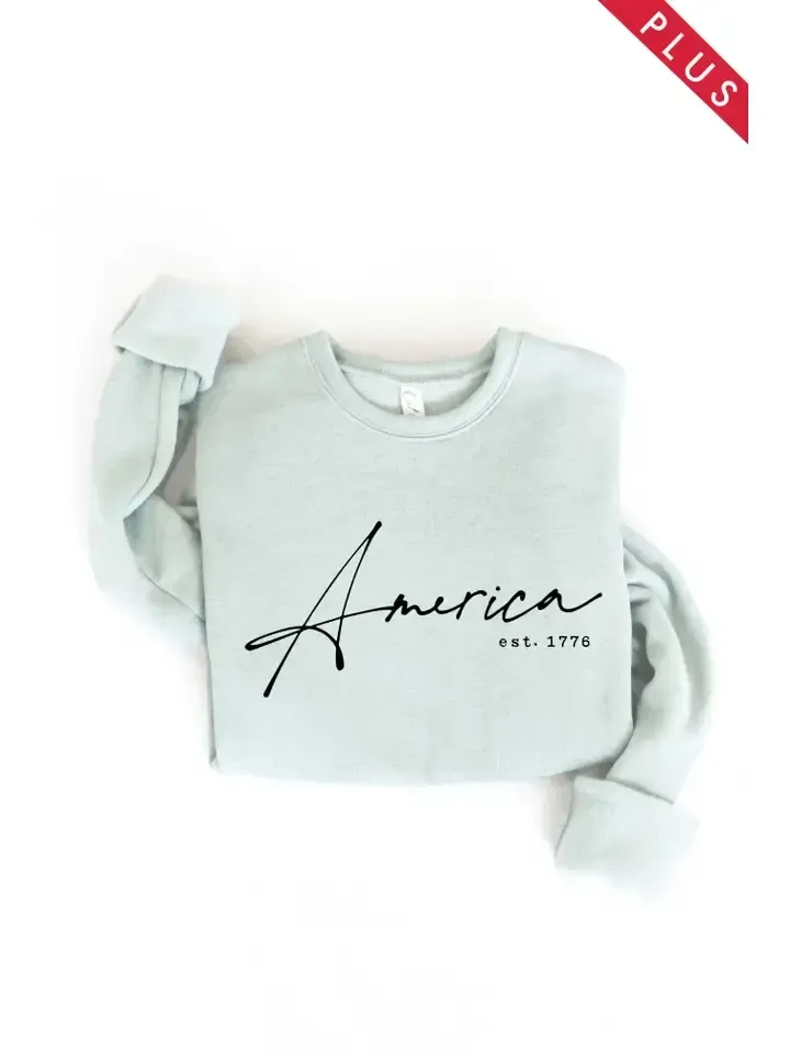 America Est 1776, Color: Dusty Sage, Size: 2XL