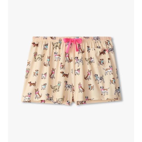 PJ Shorts in Bag, Color: Cute Pup, Size: XS