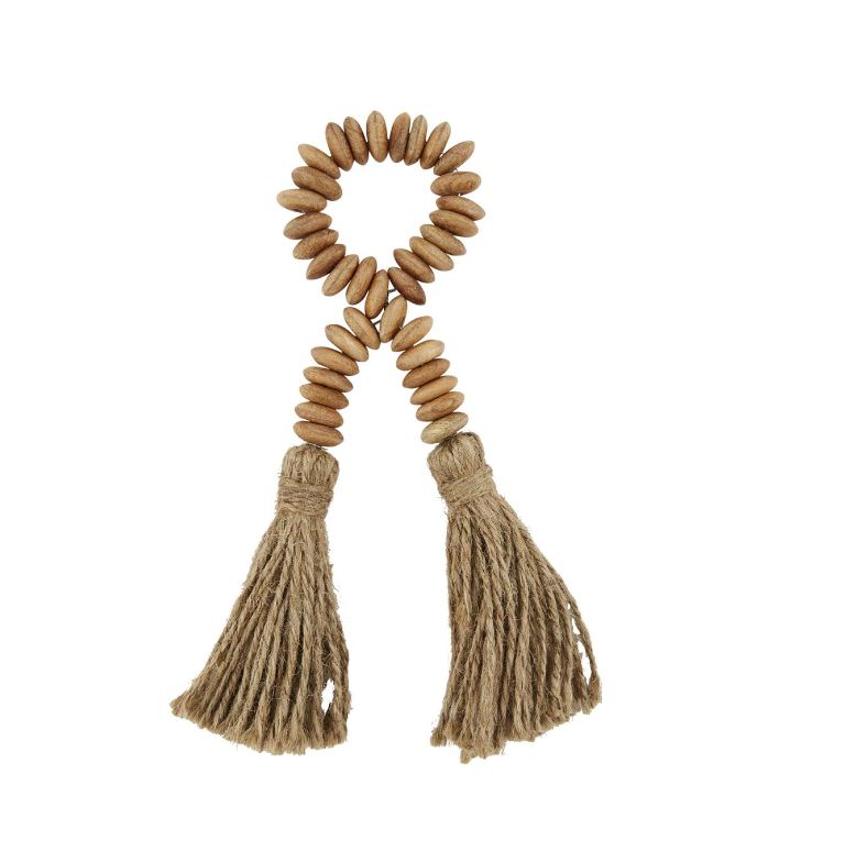 Beaded Napkin Ring, Color: Brown