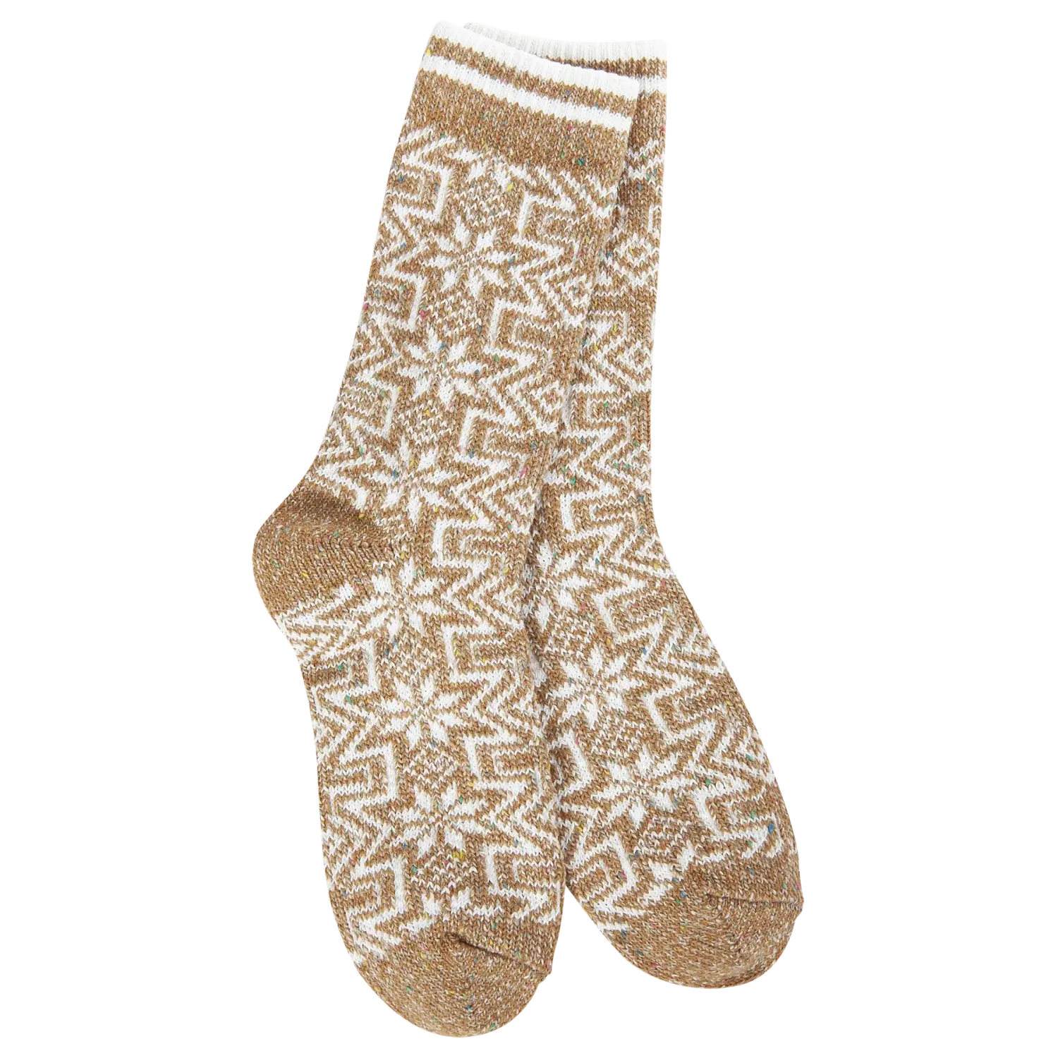 Holiday Confetti Crew Socks, Color: Geo Gingerbread