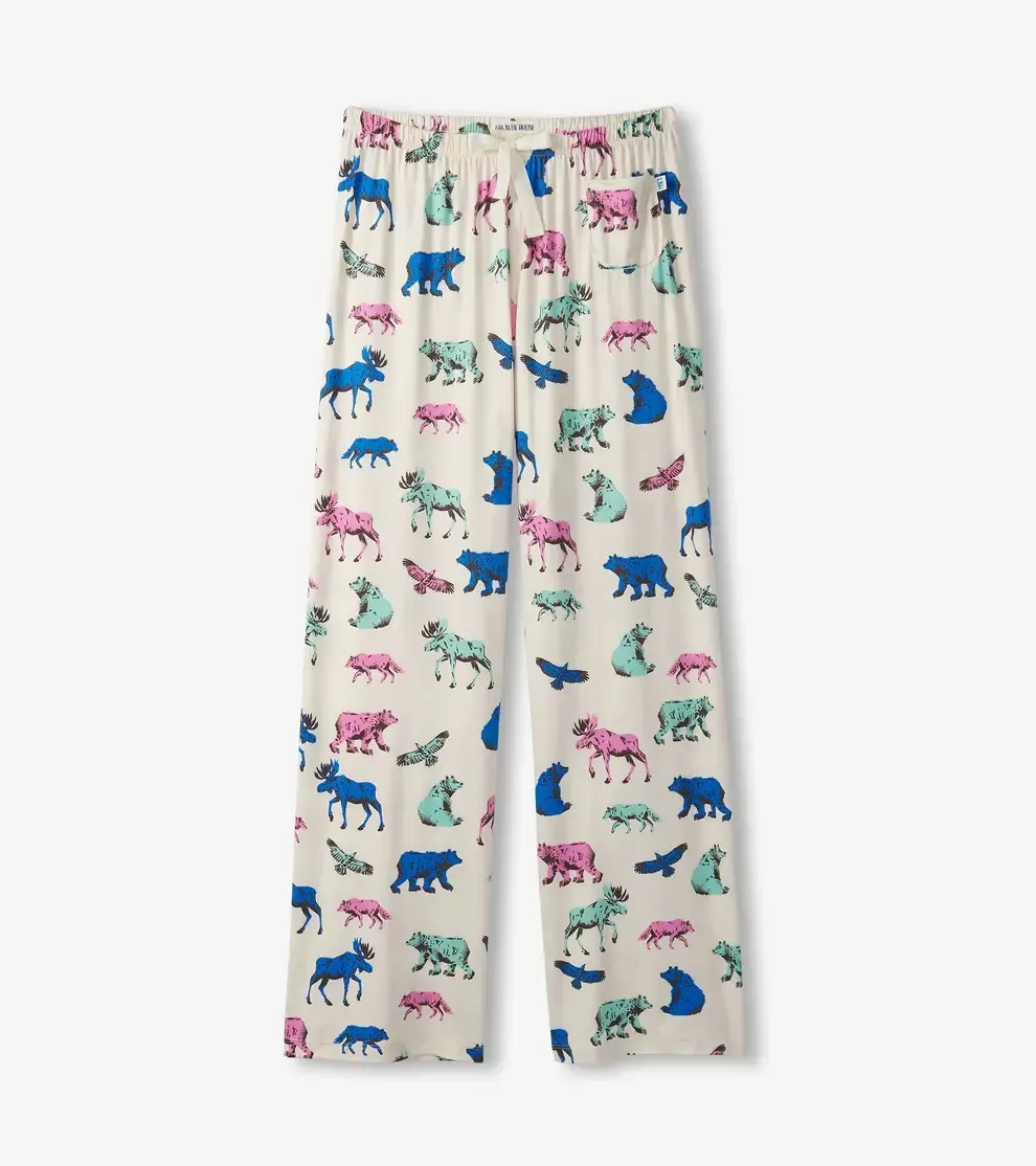 Outdoor Theme PJ Pants in Bag, Color: Woodland Animals, Size: XS