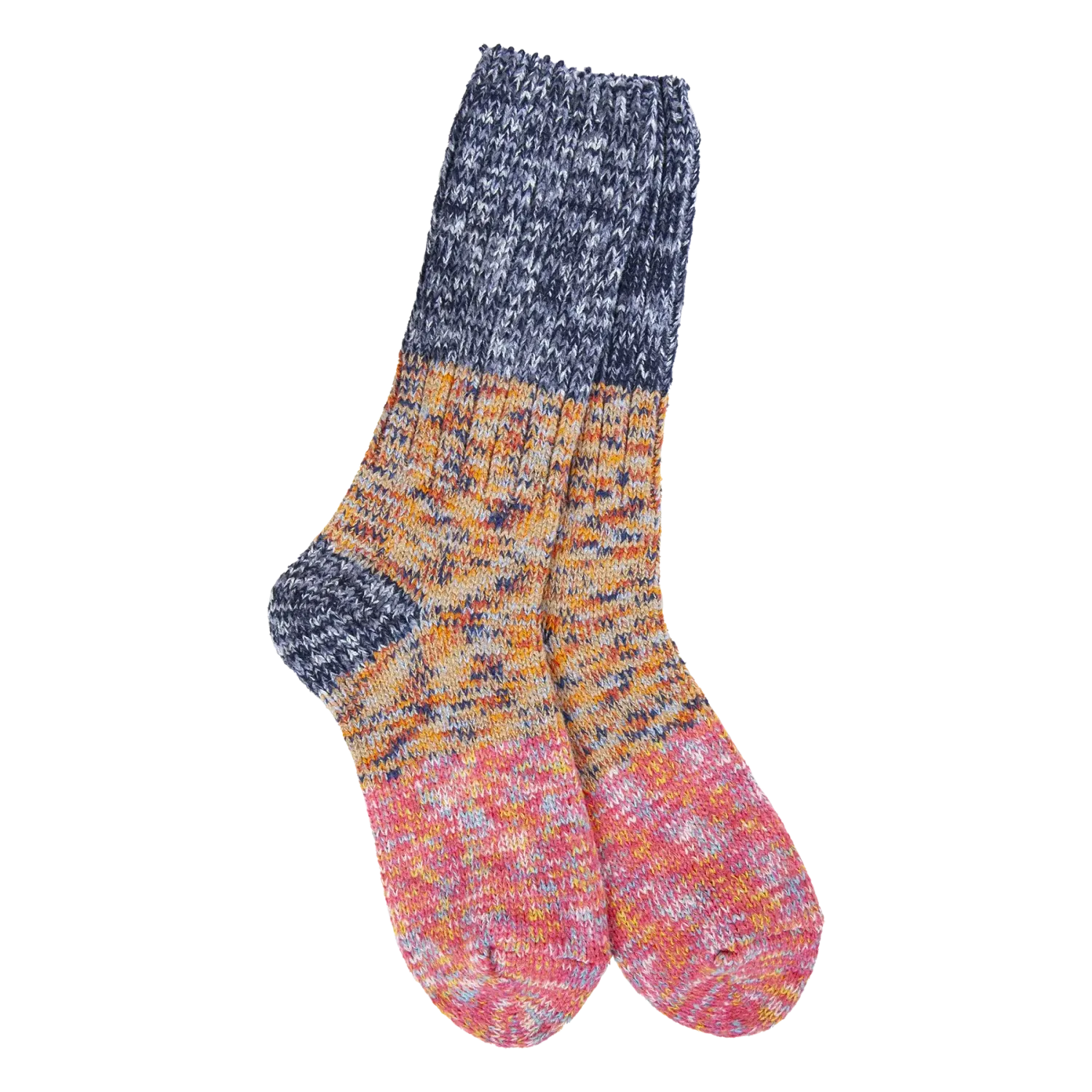 Ragg Crew Colorblock Socks, Color: Enchanted CB Mulit