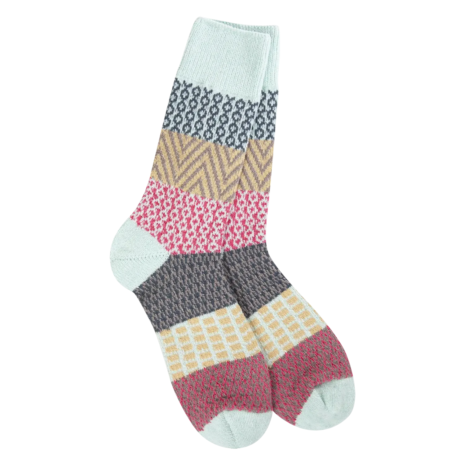 Gallery Crew Socks, Color: Boho