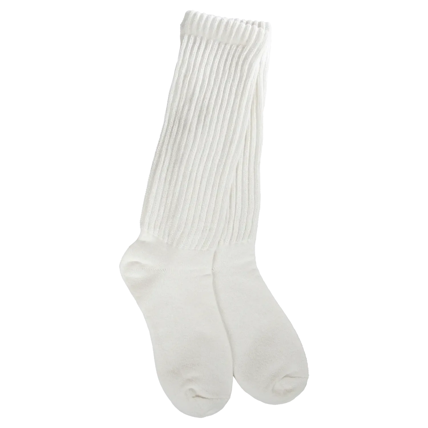 Slouch Crew Socks, Color: Cloud White