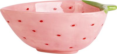 Pink Strawberry Bowl 8.5”