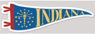 Indiana Flag Sticker