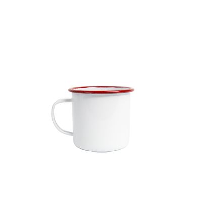 16 Oz Mug Red Rim by Crow Canyon