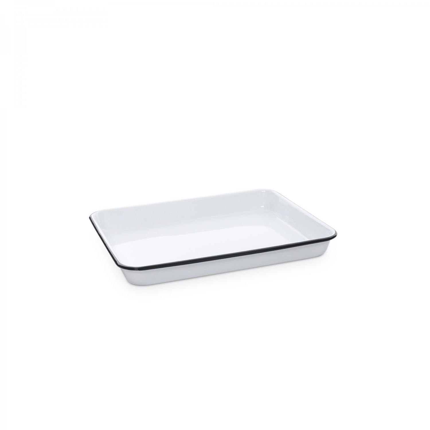 Small Tray Black Rim 11.25x9