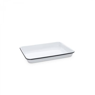 Small Tray Black Rim 11.25x9