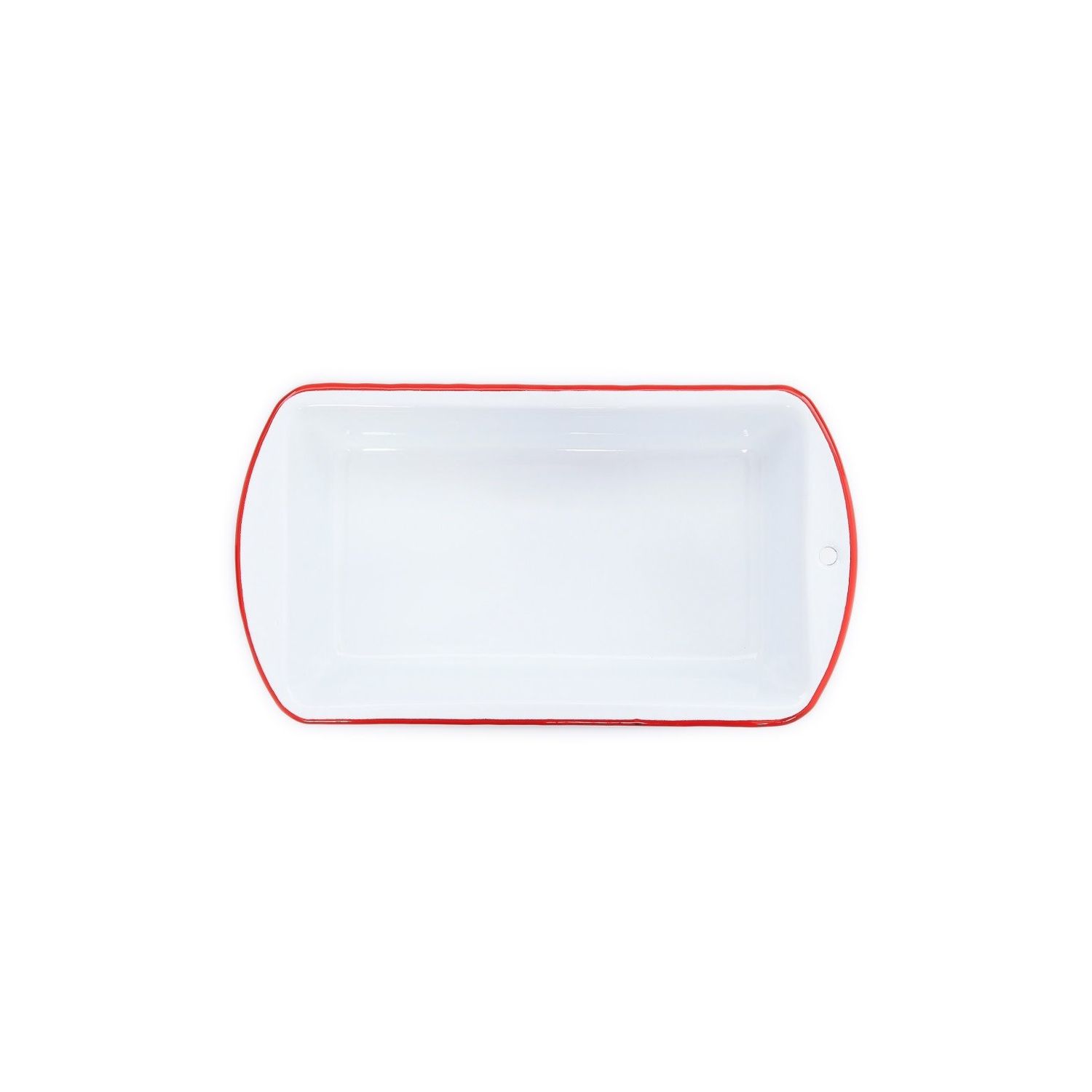 Loaf Pan Red Rim 9x5