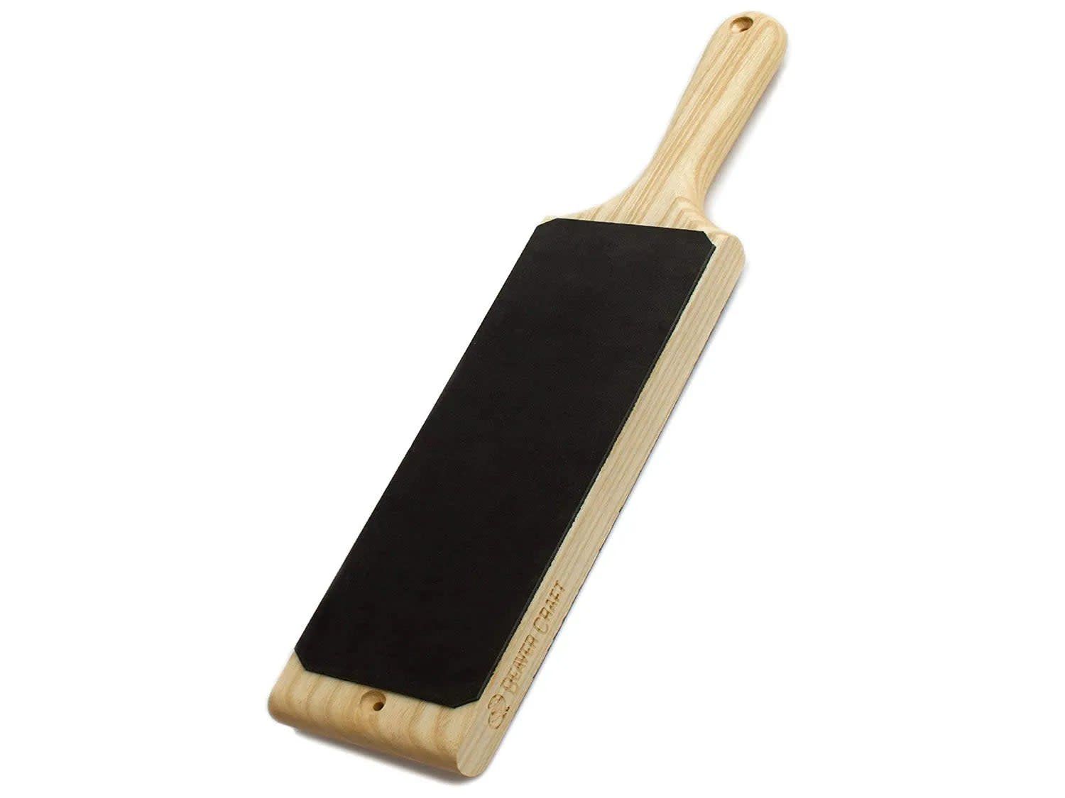 Dual-Sided Leather Paddle Strop