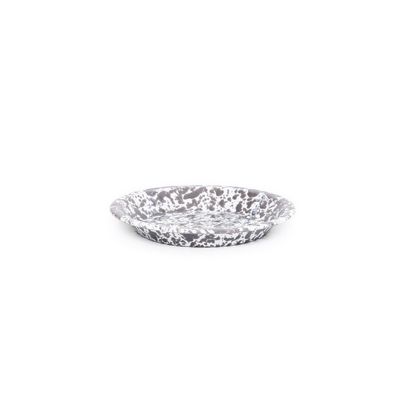 Pie Plate Grey Splatter 10