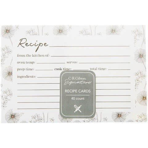 4 x 6 Recipe Cards - Night/Day Blush