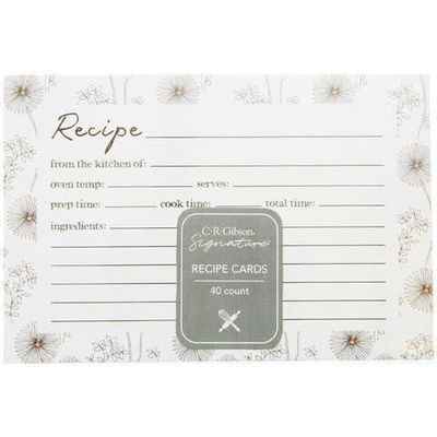 4 x 6 Recipe Cards - Night/Day Blush