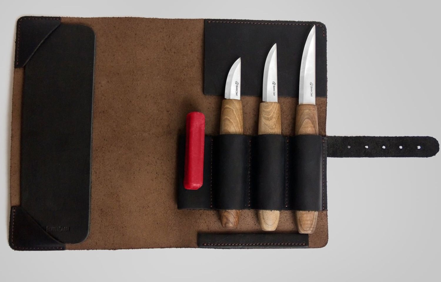 Sloyd Knives Carving Set in Leather Roll