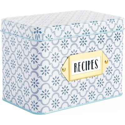 Recipe Tin Box - True Blue