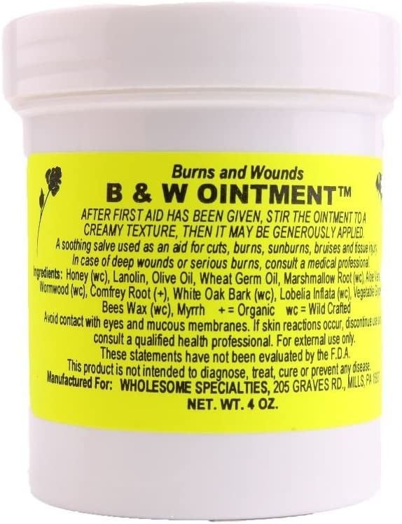 B&amp;W Brand Gentle and Natural Amish Ointment 4 oz