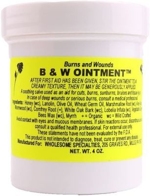 B&amp;W Brand Gentle and Natural Amish Ointment 4 oz